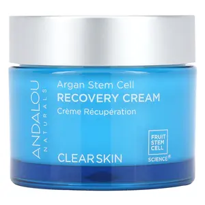 Andalou Naturals Argan Stem Cell, Recovery Cream, Clear Skin, 1.7 oz (50 g)
