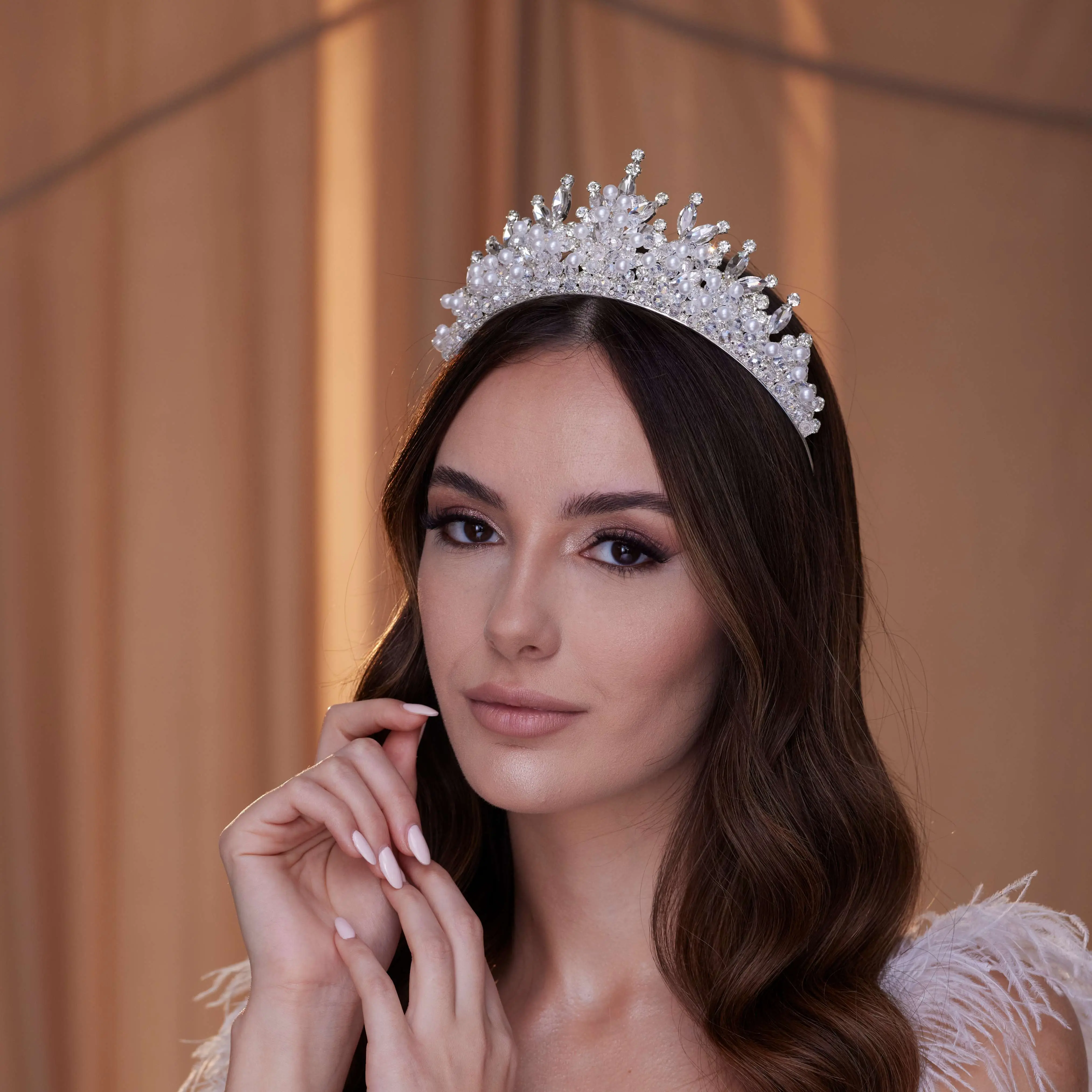 Crystal and Pearl Tiara  for Brides & Special Events
