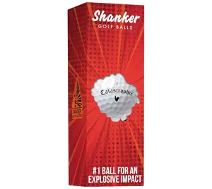 Shanker Golf Exploding Balls - Prank Balls That Explode on Impact - Funny Joke for Golfers (Sleeve of 3, Novelty)