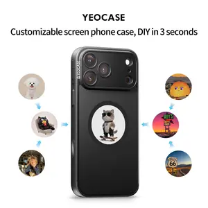 Efficient Tech E-Ink  for iPhone 17 16 15 Series Shockproof MagSafe Compatible Always-On Display Customizable Protective Cover Slim Armor Pocket-Friendly Profile  compatible model folio case