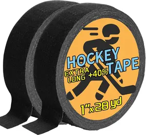 2 Rolls Hockey Tape, Multipurpose Cloth Tape Grip Tape for Lacrosse Stick, Baseball & Softball Bats, Rackets, Pullup Bars, Gardening Tools, Gym,  Handle