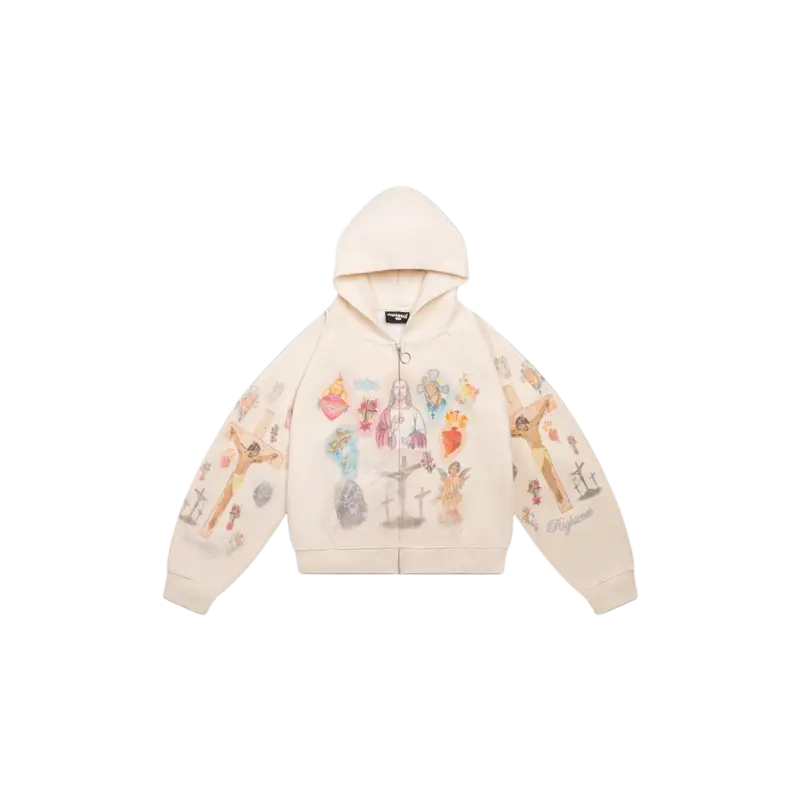 we are righteous hoodie ジップパーカー　xs righteous zip up hoodie - TikTok Shop
