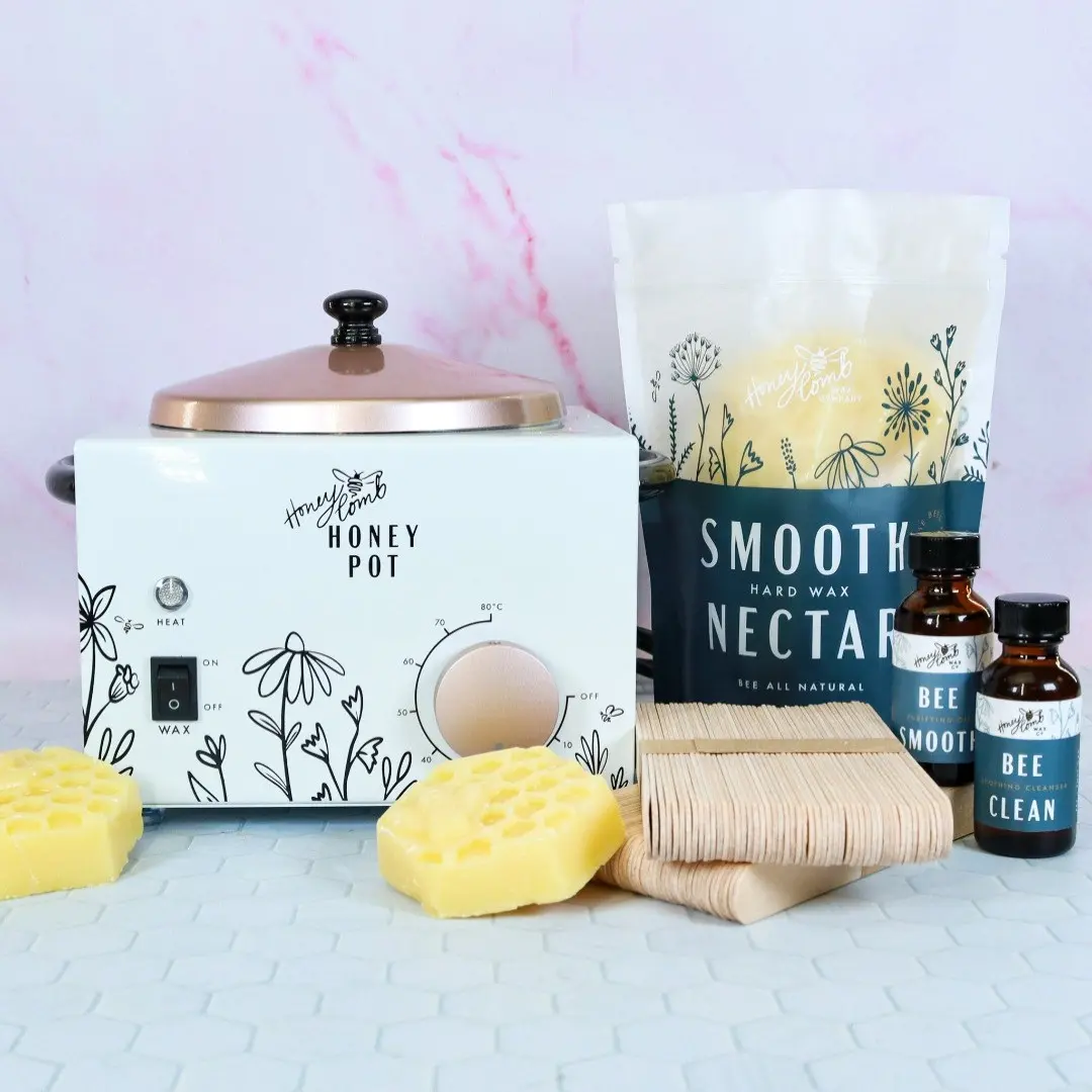 All Natural Waxing Kit | 1Lb Hard Wax & Wax Warmer