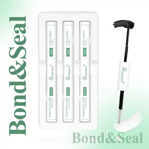 6pcs/3pcs Lash Cluster Bond&Seal, Lash Glue for Eyelash Clusters, Bond and Seal, Waterproof, 2-in-1 Home Use, Strong Hold for 72H, Beginner Friendly, DIY at Home Easily, 5ml+5ml (Black Bond), Eyelash Fixer