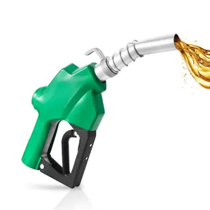 VEVOR 1 Inch NPT Automatic Fuel Nozzle, Max Flow Rate 21.6 GPM, Auto Shut Off Diesel Gas Pump Nozzle with 3-Speed Trigger Lock & 1-3/16 in (OD=30.1 mm) Spout for Gasoline, Diesel, Kerosene, Green