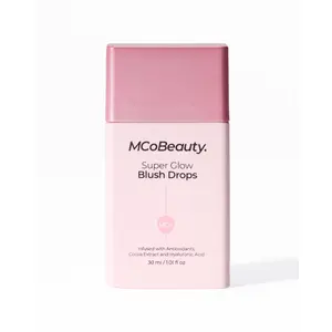 MCoBeauty Super Glow Blush Drops, Lightweight Liquid Tint with Jojoba & Antioxidants for a Radiant Flush & Skin Barrier Support