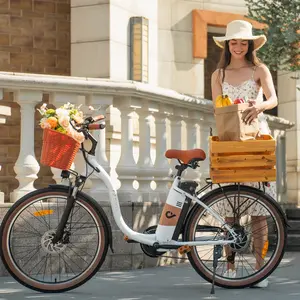 Electric Bike for Adults, 26" Ebike with Peak 500W Brushless Motor, Up to 50Miles Commuting Electric Bike with 562Wh Removable Battery, 7-Speed, UL Certified