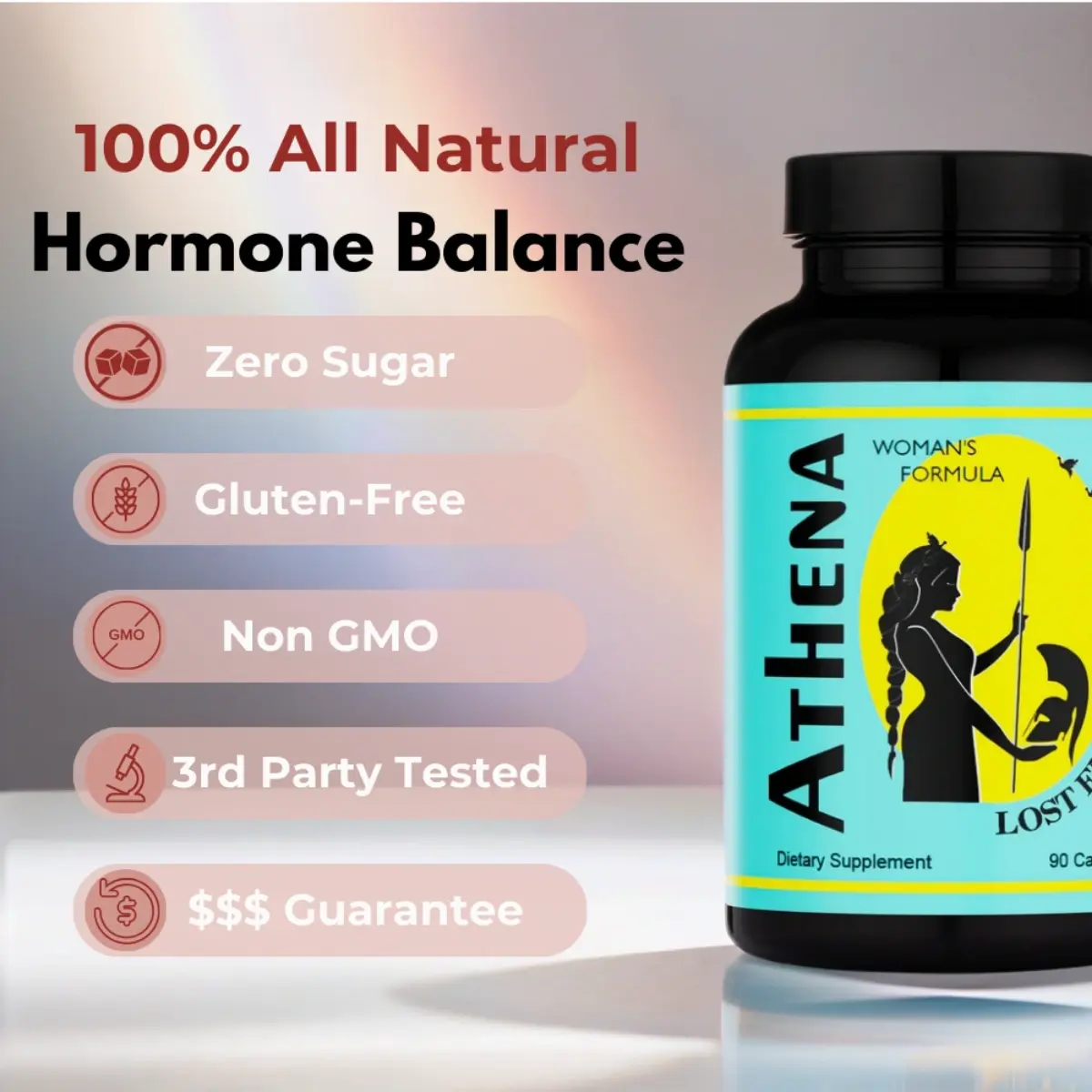 Athena Woman’s Formula | Dong Quai, Shatavari, Pine Pollen, Schisandra, Goji, Seabuckthorn, Longan Herbal Blend for Women - Natural Dietary Supplement