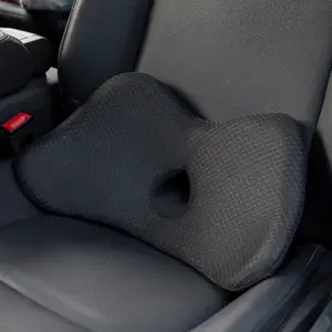Lumbar Support Pillow for Car - Memory Foam Lower Back Support Cushion for Pain Relief, Fill in the Gap Between Seat and Back, Back Support Pillow