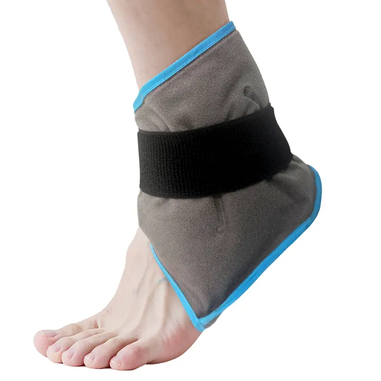 Large Ankle Ice Pack for Foot Discomfort, Reusable Gel Cold Pack with Cold Compression Therapy, Full Coverage Ankle Ice Wrap for Post-Workout Recovery