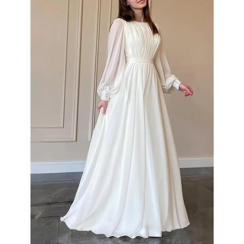 White long dress modest - TikTok Shop White long dress modest - TikTok Shop