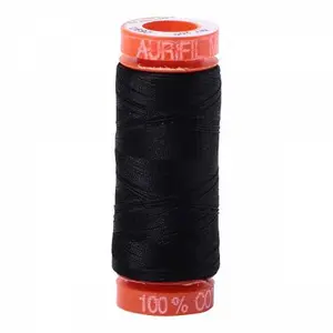 Aurifil Mako Cotton Thread 50wt 220yds Black