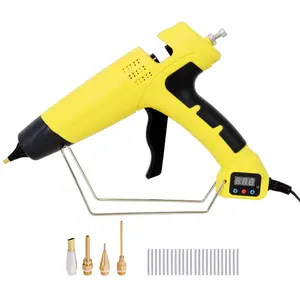 DONEXT 550W Digital Display Temperature-Adjustable Professional Thermo Tool - 4 Replacement Nozzles, 24Pcs Highly Viscous Glue Sticks for DIY Craft & Repair