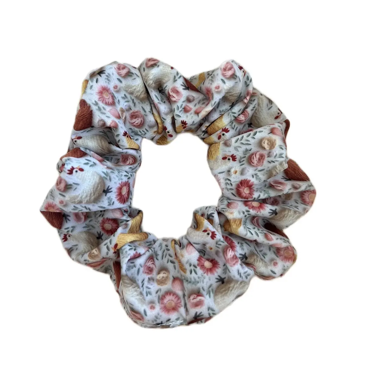 The floral chicken scrunchie
