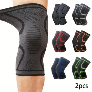 2-Pack Elastic Knee Support, Breathable and Comfortable Warm Knee Pads, Including XL Size, Unisex, Suitable for Fitness Training, Work, and Daily Life, Knee Brace, Knee Guard everyday comfort Adjustable Velcro Sleeve