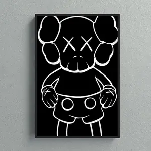 Kaws Wall Art Print Poster Wall Art for Living Room and Bedroom - No Frame, Gift Wall Art Poster Print