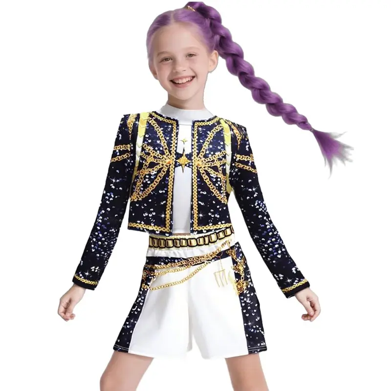 K-pop costumes featuring Demon Hunters anime-themed costumes for girls, cosplay costumes for teens, and fashionable Halloween and Christmas costumes