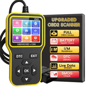 Obd2 Scan Diagnostic Tool, Engine Light Code Reader, Reset Dtc, Data Stream, I/m Ready, Car and Truck Scanner, All Vehicles Since 1996