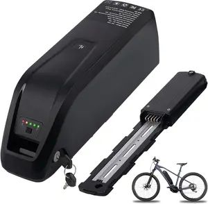 Bydrena 48V Ebike Battery 15.6Ah with 2A Fast Charger 5 Pin Base USB Output Safe Lock LED Indicator for 0-1500W Motor Electric Scooter Motorcycle