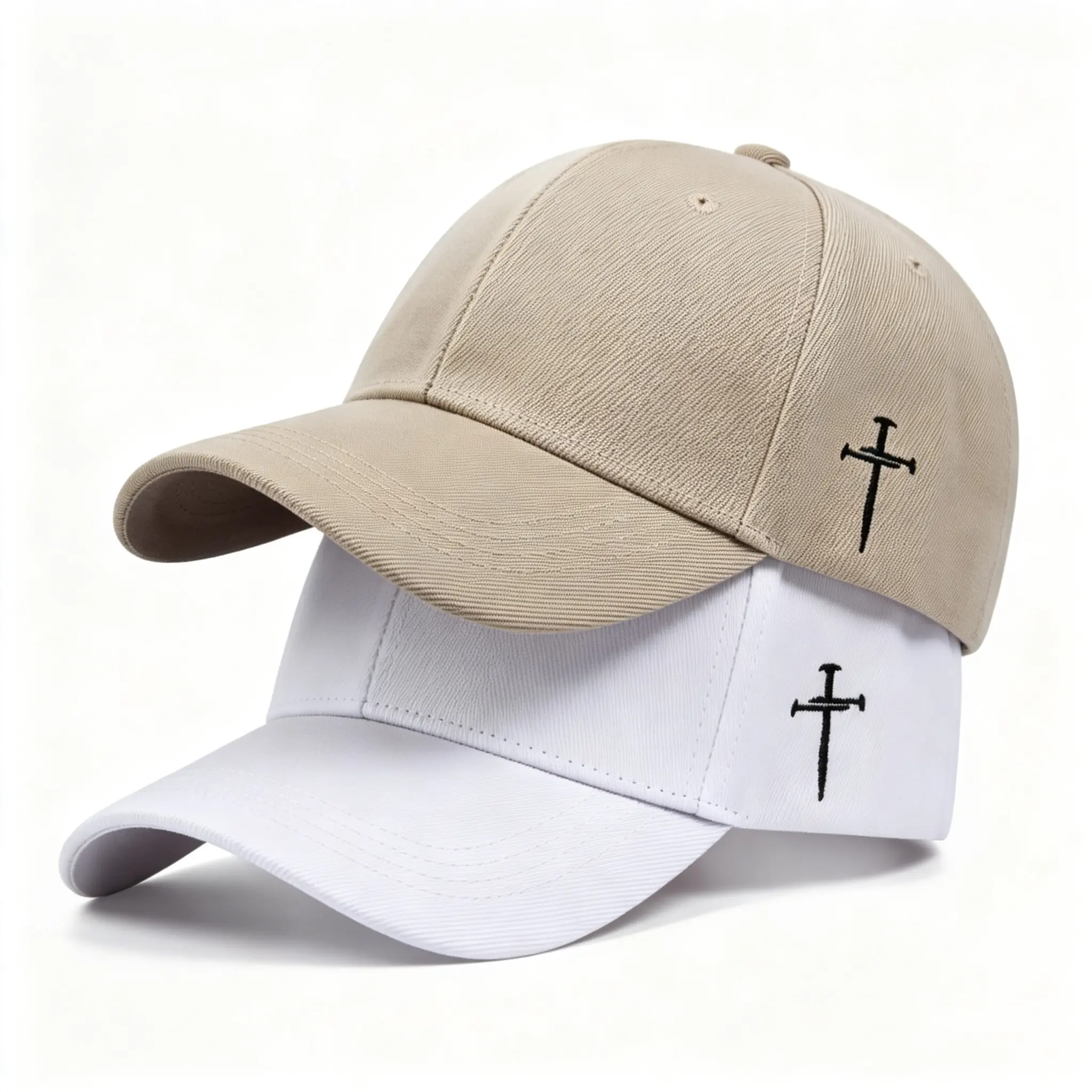 Unisex Classic Baseball Cap - Side Cross Embroidered, Durable, Breathable, Soft, Adjustable Size for Daily Wear, Casual Outings, Travel (Men’s & Women’s Fashion Accessory Hat)