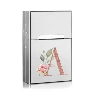 Durable Aluminum Shell Cigar Organizer Box, Portable Magnetic Buckle Flip-Top Design, Waterproof & Dustproof Cigarette Storage Case, Desktop Storage Box