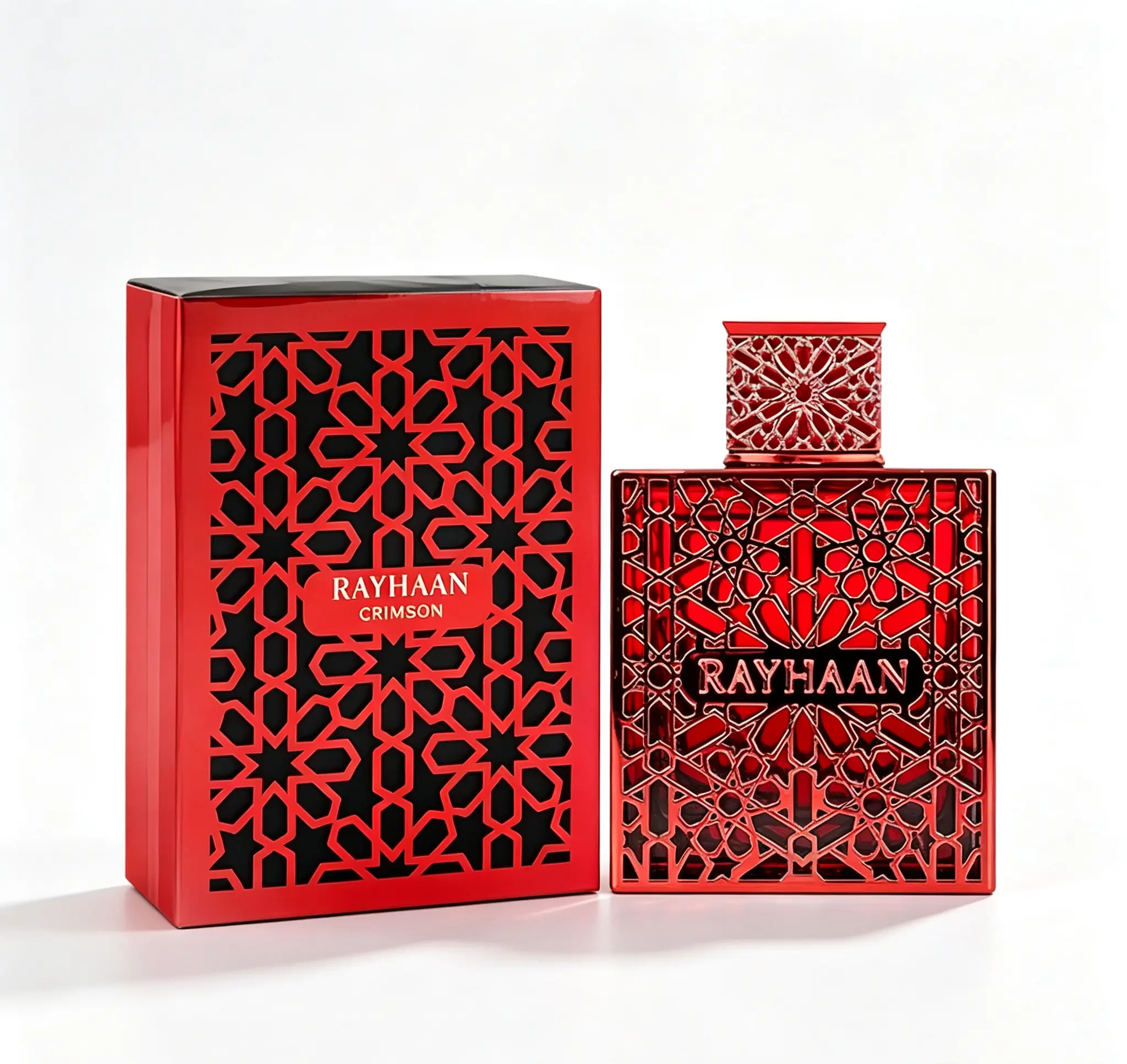 Rayhaan Crimson Unisex EDP Spray 100ml (3.4oz), Rich Captivating Long-Lasting Universal Fragrance for Men and Women