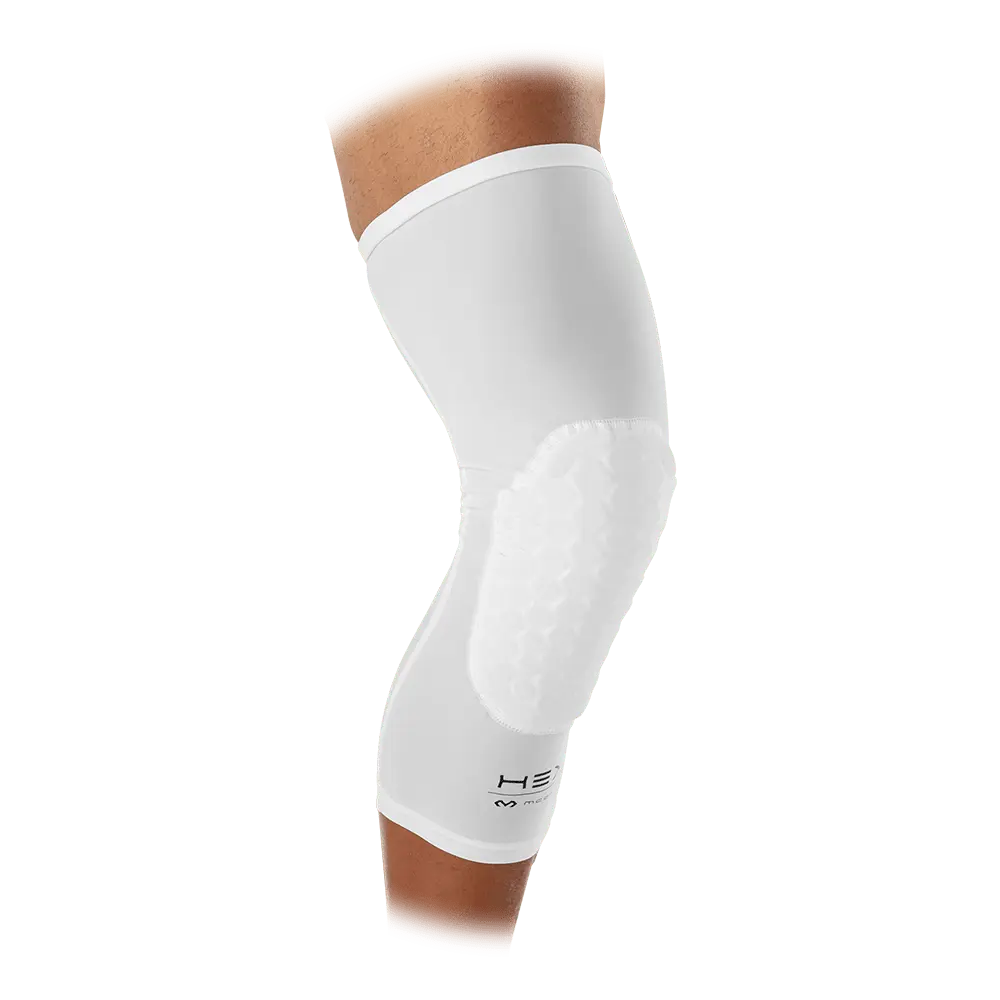 McDavid HEX Force Leg Sleeves/Pair - 9mm Anatomically Graduated Design for Ultimate Comfort & Protection - Breathable Mesh Back & Moisture Management Technology - Ideal for High-Impact Sports