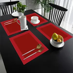 Solid Color Table Mat, 2/ Modern Simple Placemat, Table Decoration Supplies for Home Kitchen Dining Room, Coasters