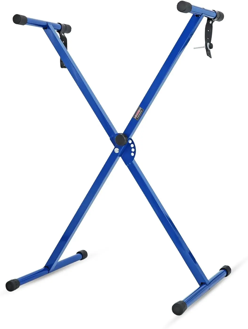 5 CORE Keyboard and Piano Stand Single X Style Height Adjustable Portable Stable Metal Alloy Construction Easy to Assemble for Travel/Storage Blue - KS 1X BLU