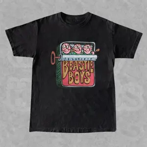 Vintage Beastie Boys Retro Cartoon Graphic T-Shirt, Funny Vintage Band Tee, 90s Aesthetic Streetwear for Men and Women