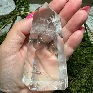 Clear Quartz Beautiful Tower - Rainbows | Phantoms | Ethically Sourced | Ultra Clear  | Large | Small Crystal Shop | Unique | Statement Piece