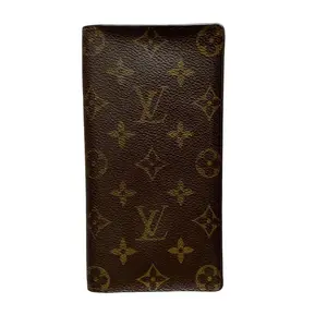 Pre-owned Louis Vuitton Wallet Small Leather Goods monogram card holder unisex CT0032 authentic with COA