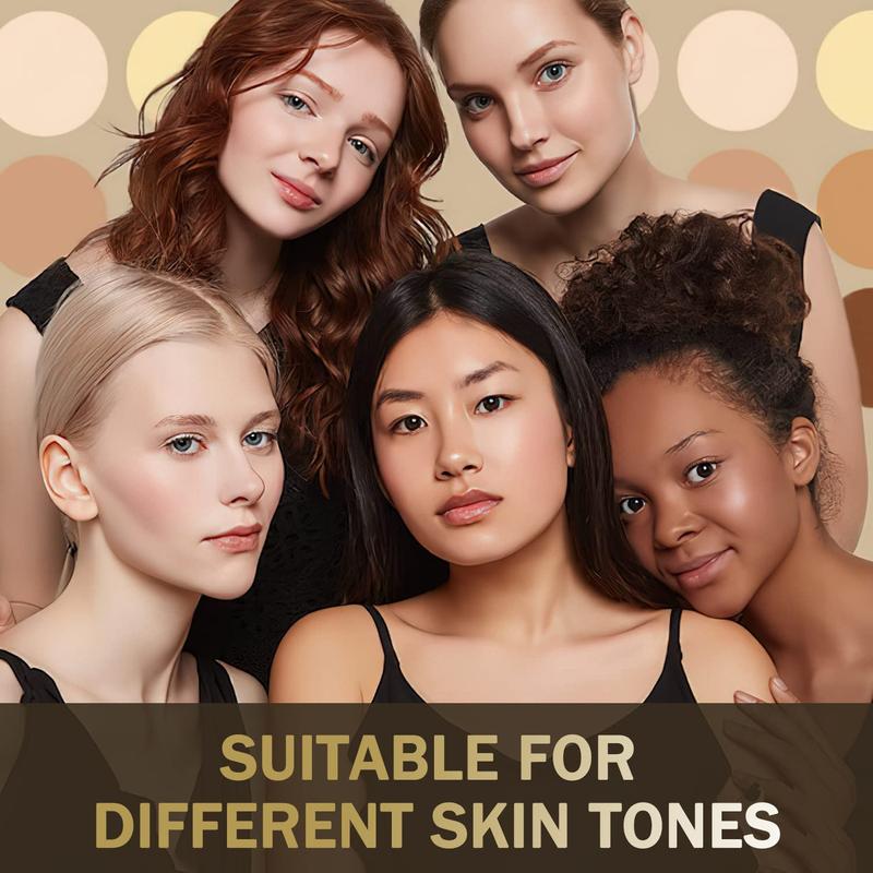 LAVONE Makeup Kit With Eyebrow Stamp Pencil, Waterproof Brow Pencil & Pomade, Eyeliner, Dual-ended Eyebrow Brush, Dark Brown