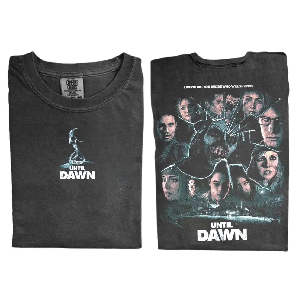 The Vintage Until Dawn Comfort Color Shirt, Y2K Game Shirt, Horror Video Game Shirt, Gift for Men, Gift for Women, Crew Neck T-shirt, Trending T-shirt