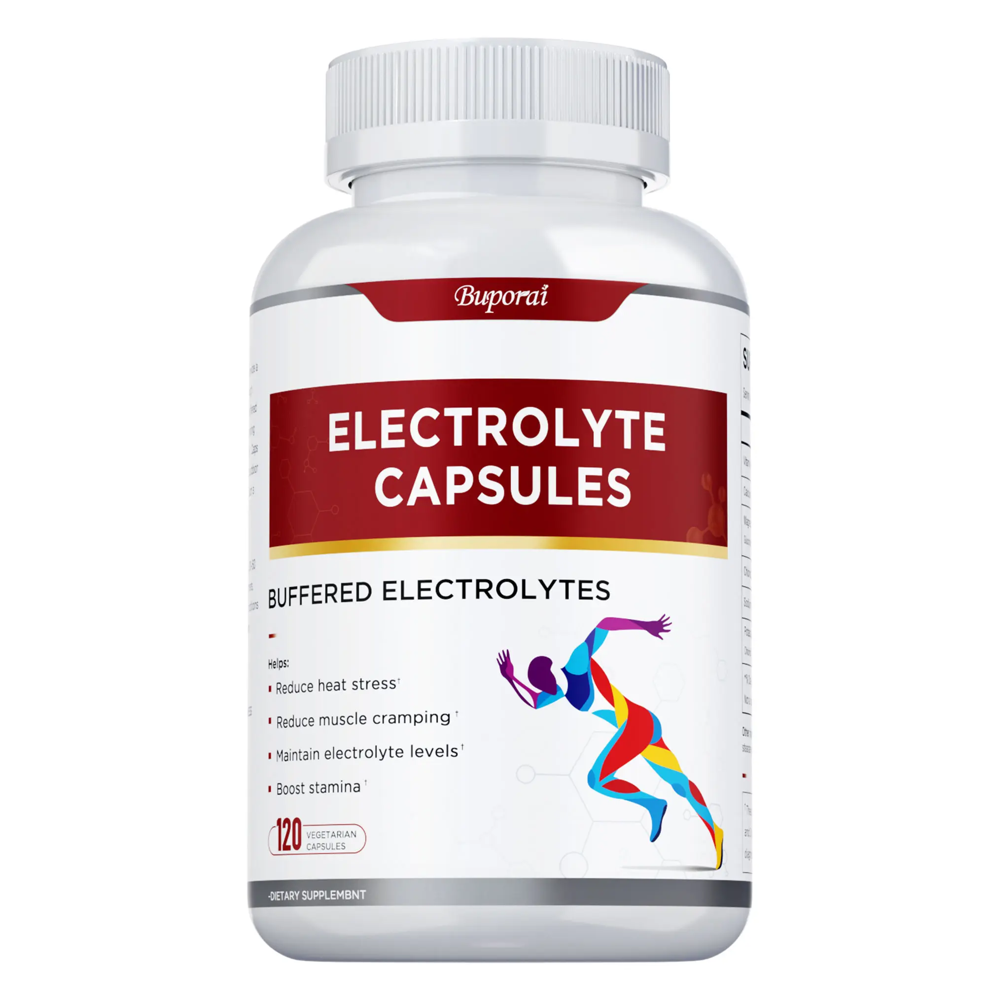 Buporai - Electrolyte Capsules - Buffered Formula + Vitamin D - Gentle and Easily Absorbed - Vitamin D Supports Bone and Immune Health