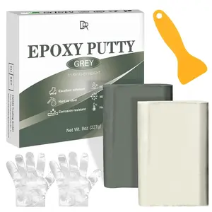 Epoxy Putty - 8oz / 227g Pool Putty, 2 in 1 Underwater or Above  Repair, Fix Leaks, Cracks, Filling, Sculpting - 2 Part Epoxy Sculpt Clay for Metal, Tile, Concrete, Plastic, Ceramics (Grey)