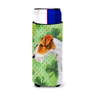 Fox Terrier St Patrick's  Ultra Hugger for slim cans BB9824MUK