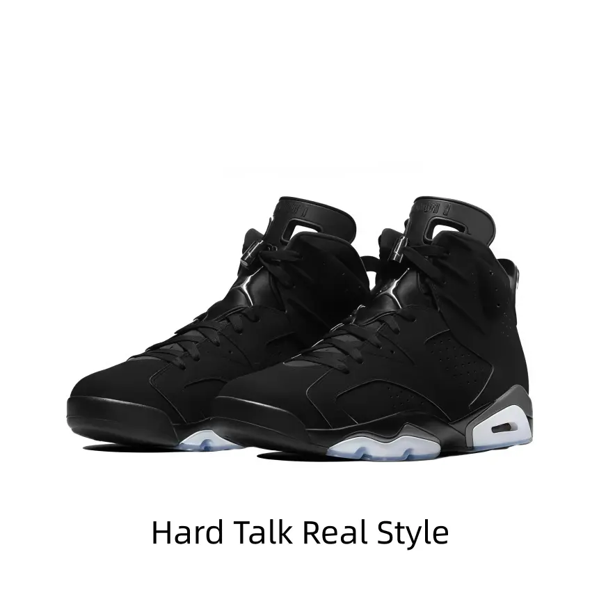 All-Black Suede High-Tops With A Matte Finish, Matching Laces And Heel, Plus A Translucent Crystal Outsole — Designed For A Stealthy, Monochrome Streetwear Look That Pops Against Dark Or Neutral Outfit