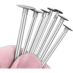 7 count T Shape   Burr, 1/8'' Shank  Burs Stone Carving Sets For Dremel Rotary Tools