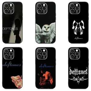 Band D-DeftonesS Phone Case for iPhone 17 Pro Max Air 16 Pro 15 14 Plus 13 12 11 and Samsung S26-S23 Plus Ultra Protection Soft Black Cover Protection