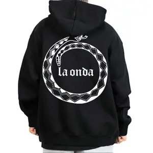 La Onda Chicano Style Hoodie, Lowrider Streetwear Graphic, Urban Culture, Vintage Black & Grey, Unisex Hoodie for Men & Women, S–5XL, Gift Idea Oversized Sweatshirts