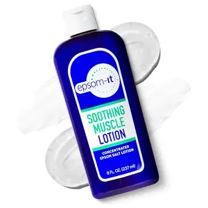 Epsom-It Soothing Muscle Lotion - Epsom Salt Magnesium Sulfate Cream Arnica for Muscle Stiffness, Topical Magnesium Lotion, Providing Comfort for Legs, Knee and Feet, 8.0 oz.