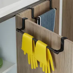 Kitchen Towel Rack, Cabinet Door Towel Rod, Over-The-Door Towel Hook, Kitchen Towel Storage Holder, Space-Saving Design