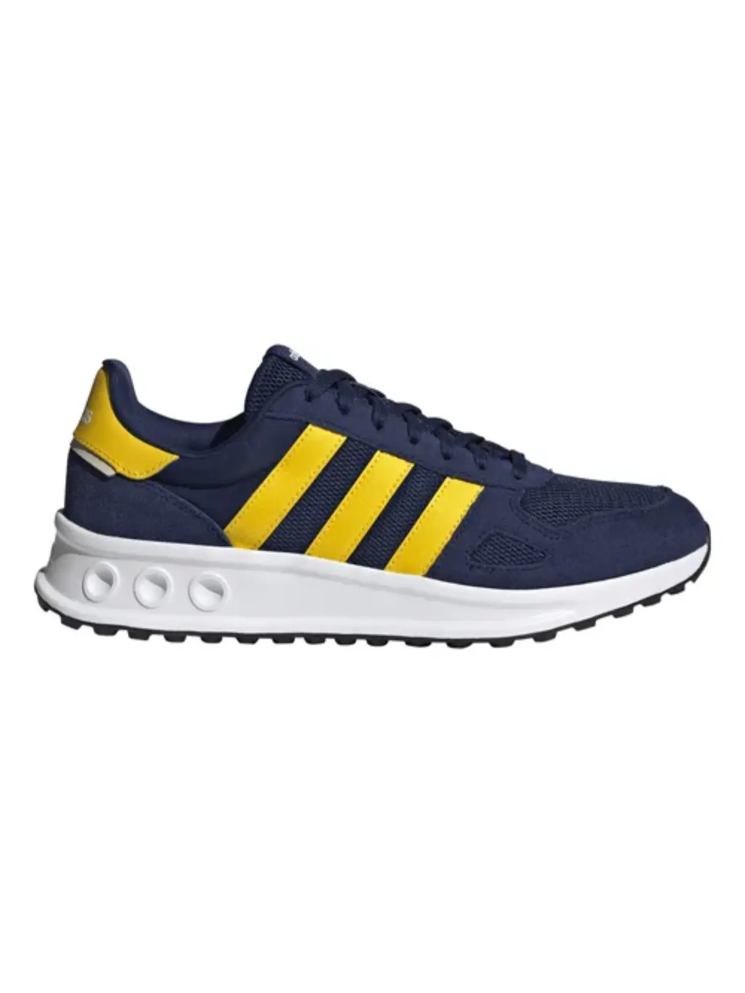 Adidas Run 84 Men's Retro Fabric & Suede Sneakers with Lightweight Cloudfoam Cushioning for Daily Walking