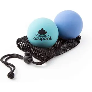 Physical Massage Therapy Ball Set - Ideal for Yoga, Deep Tissue Massage, Trigger Point Therapy and Myofascial Release Physical Therapy Equipment