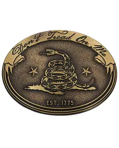 Montana Silversmiths Men's Don'e Tread On Me Gadsden Buckle - 6119Blb