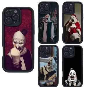 TerrifierS A-Art the C-Clown Phone Case For iPhone 17 Promax 17E 16 15 14 13 12 11 Pro Max 17Air Plus & Samsung Galaxy S26 S25 S24 S23 S22 S21 FE Ultra Plus Anti-Fall TPU shockproof protection Soft silicone Back Cover