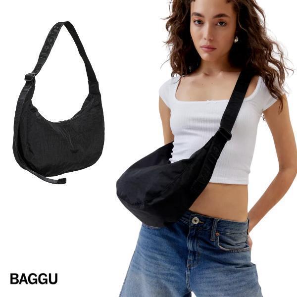 BAGGU Small Nylon Crescent Bag - Black 37''