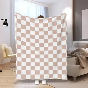 Plaid Pattern Blanket, 1 Count Soft Comfortable Throw Blanket, Lightweight Warm Napping Blanket for Home Office Travel Camping