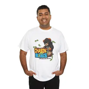 #4 of Chasin' Bags Bear T-Shirt | Money Cartoon Tee, Streetwear Graphic